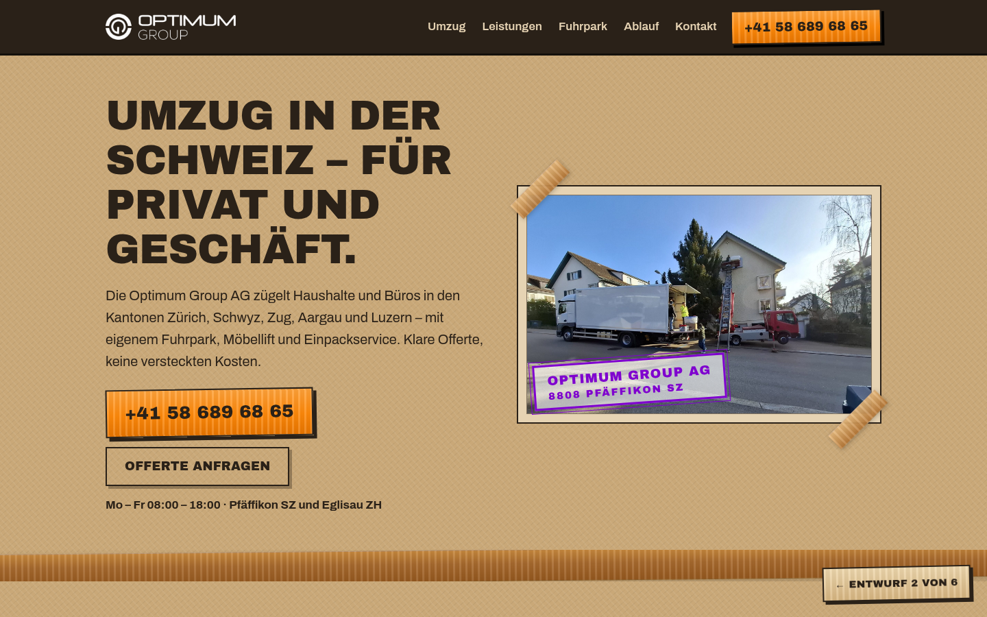 Entwurf 2 Umzugskarton